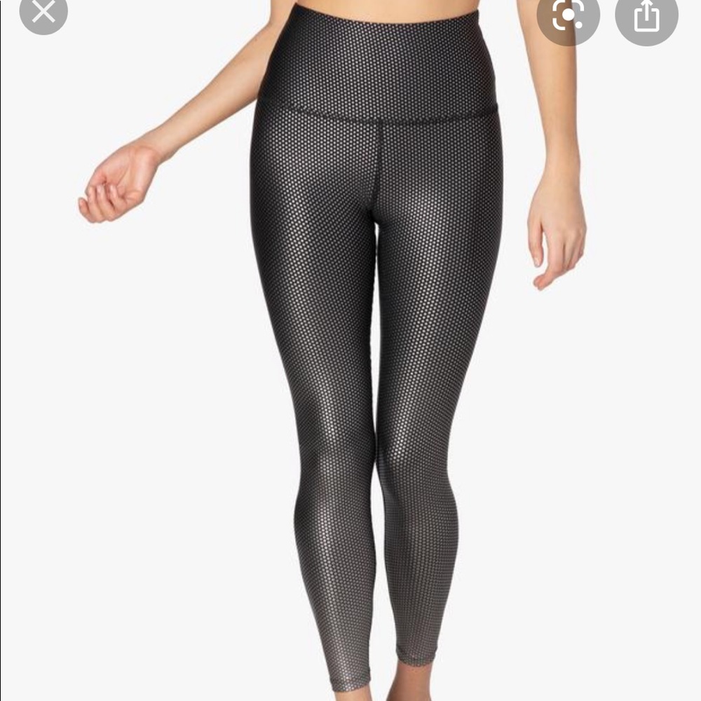 SALE! Beyond Yoga - Navy Dot Tights, S, NWT